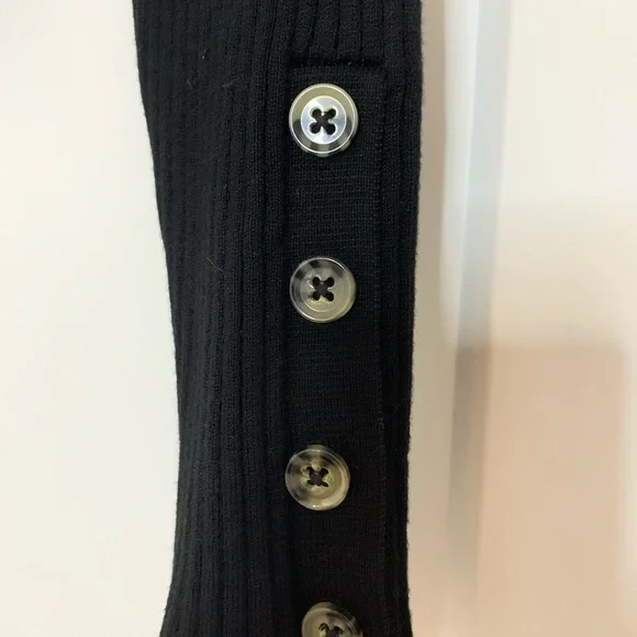 H&M Black Ribbed Knit Top Size Large - Picture 5 of 6